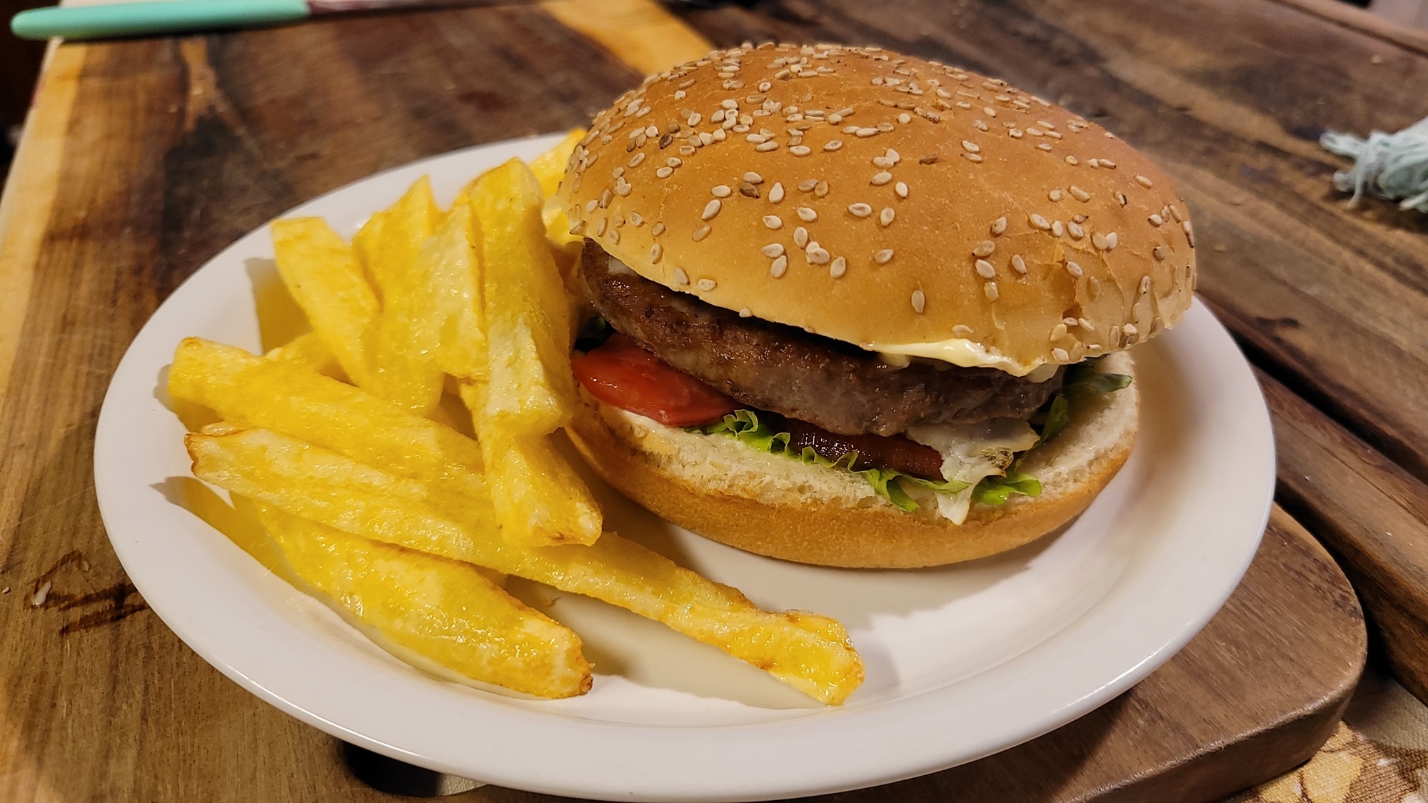 Hamburguesa con Papas