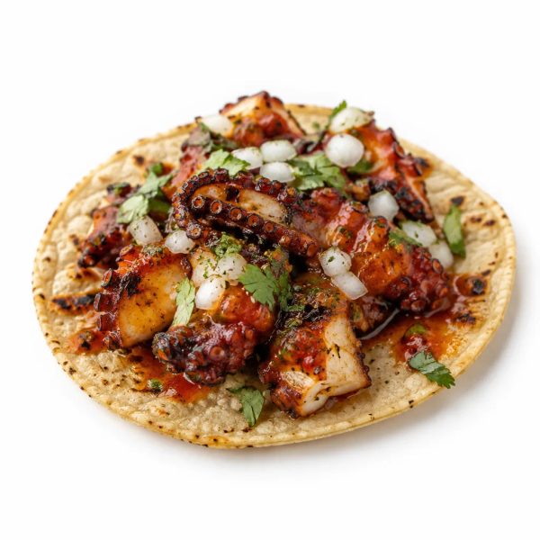 Taco de pulpo a la diabla