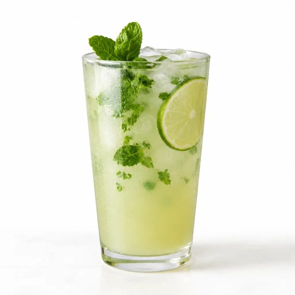 Agua fresca de limón con menta