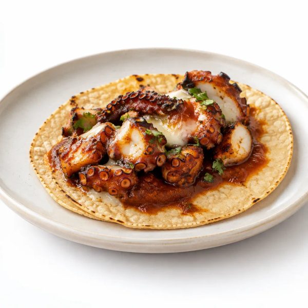 Taco de pulpo guajillo