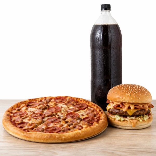 Grande + hamburguesa + refresco 1 L