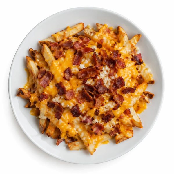 Papas con queso y tocino