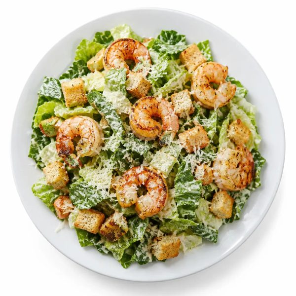 Ensalada César con camarones