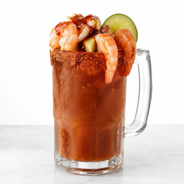 Michelada especial de camarón